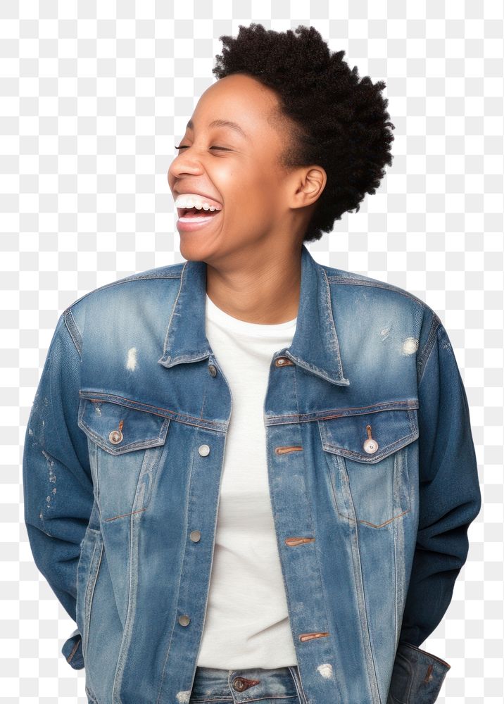 PNG Laughing smiling jacket smile. AI generated Image by rawpixel.