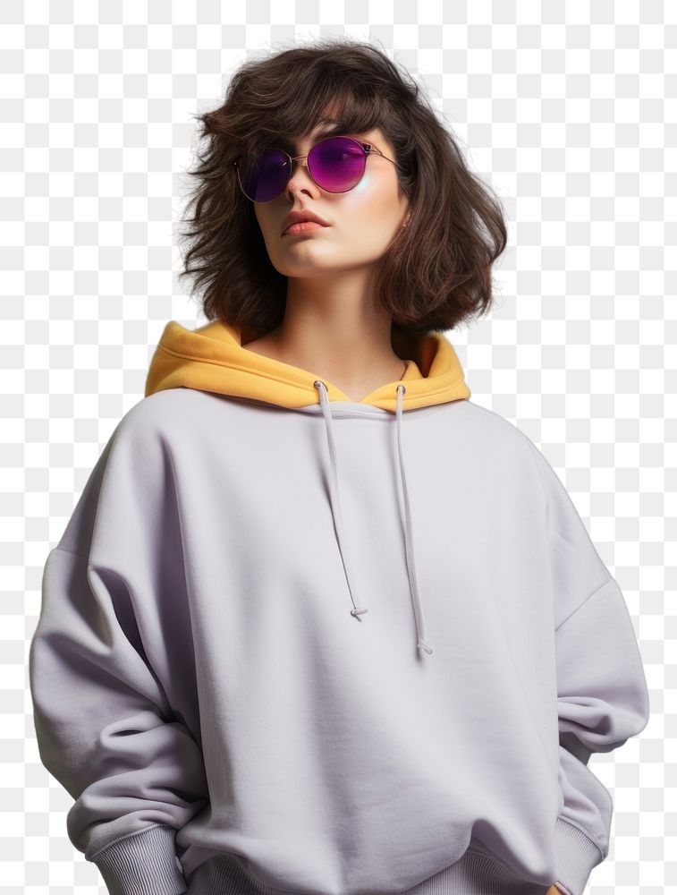 PNG Sweatshirt fashion women hood. AI generated Image by rawpixel.