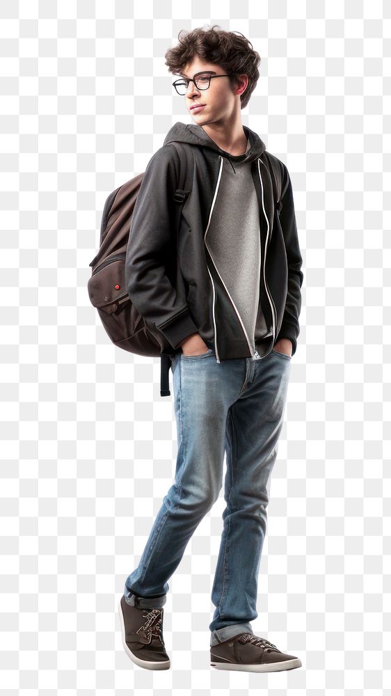 PNG Footwear standing walking jacket transparent background