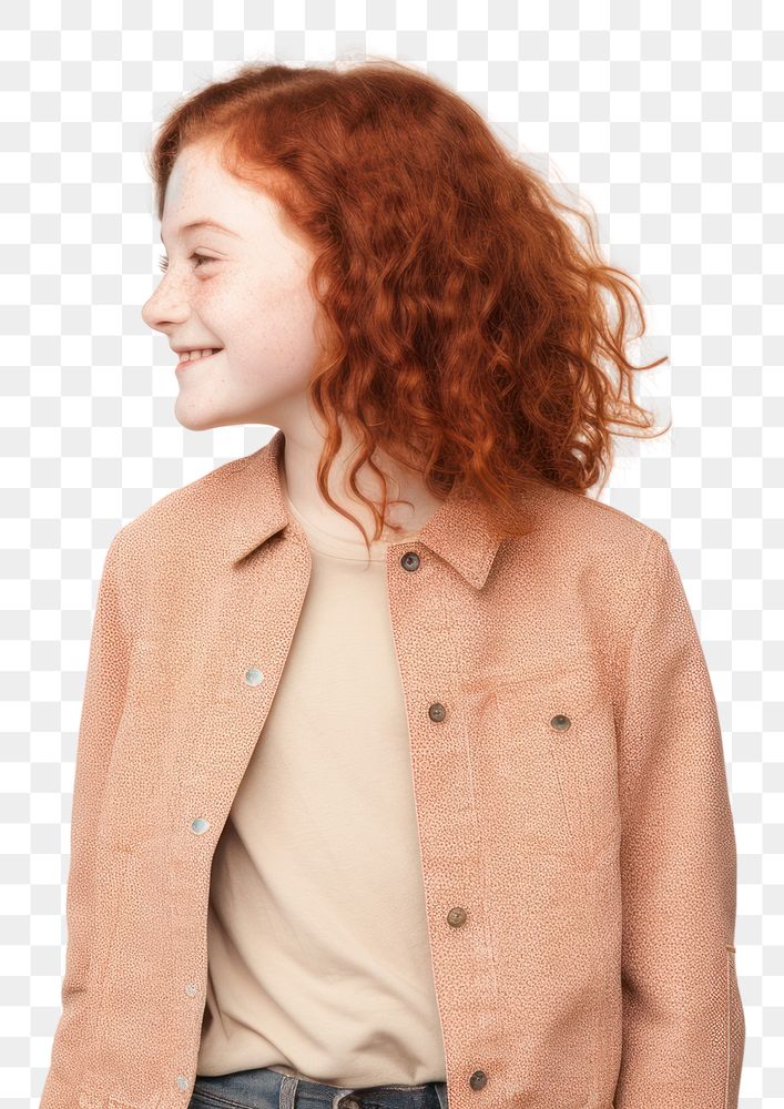 PNG Cheerful portrait jacket adult. 