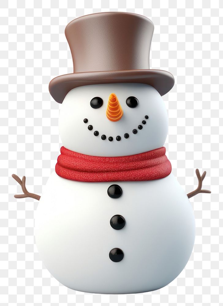 PNG Snowman cartoon winter white. 