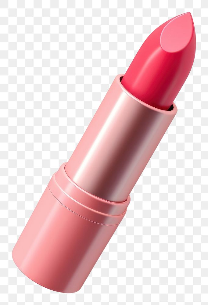 PNG Lipstick cosmetics white background magenta. AI generated Image by rawpixel.
