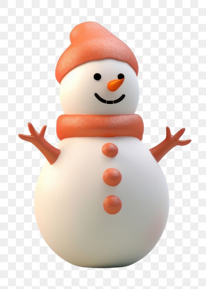 PNG Snowman christmas winter white. AI generated Image by rawpixel.