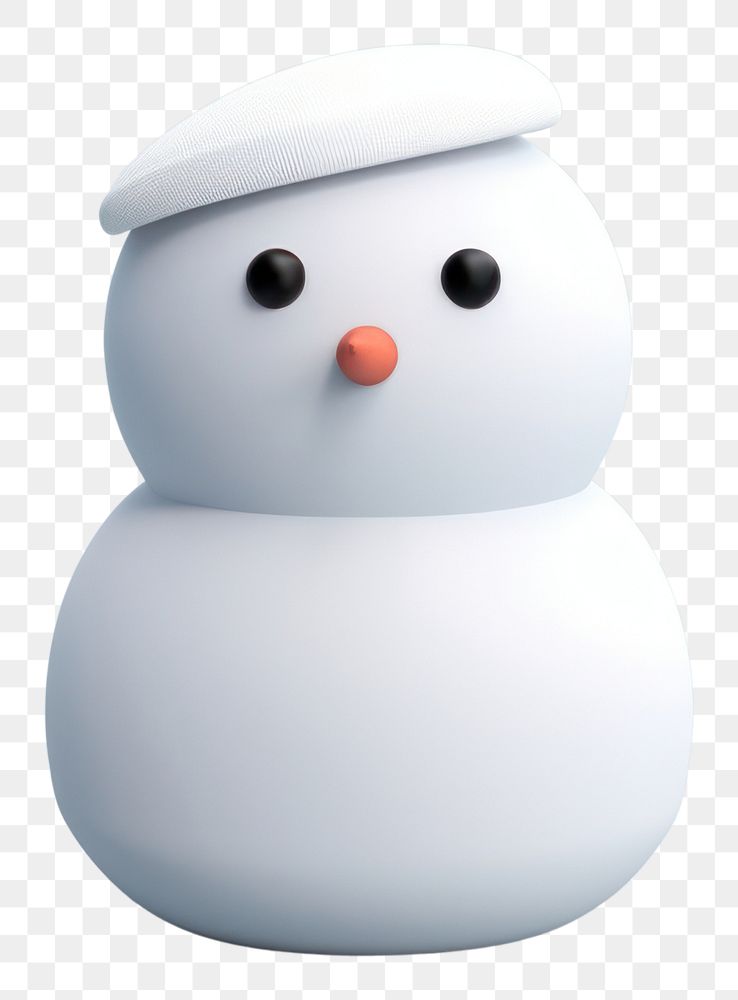 PNG Snowman cartoon winter white. 