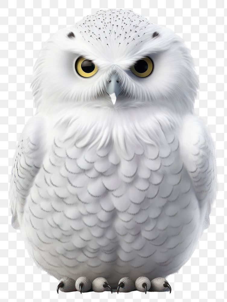 PNG Snowy owl animal bird wildlife. AI generated Image by rawpixel.