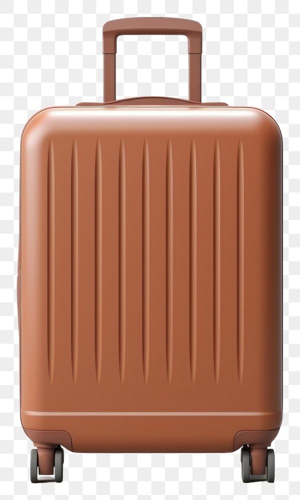 PNG Luggage suitcase brown technology. AI generated Image by rawpixel.