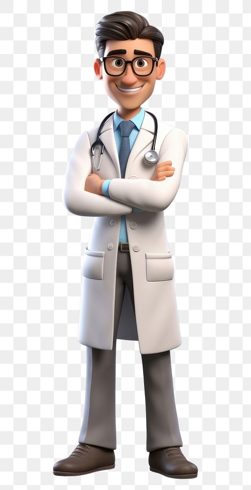 PNG Doctor adult man transparent background. AI generated Image by rawpixel.