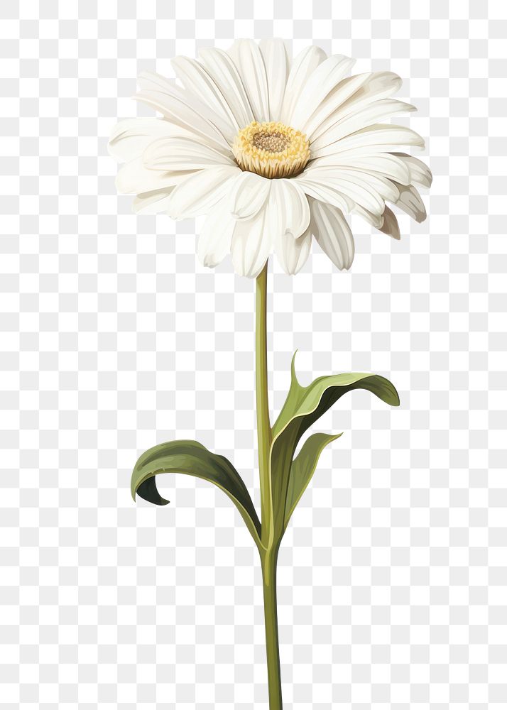 PNG Flower daisy petal plant. AI generated Image by rawpixel.