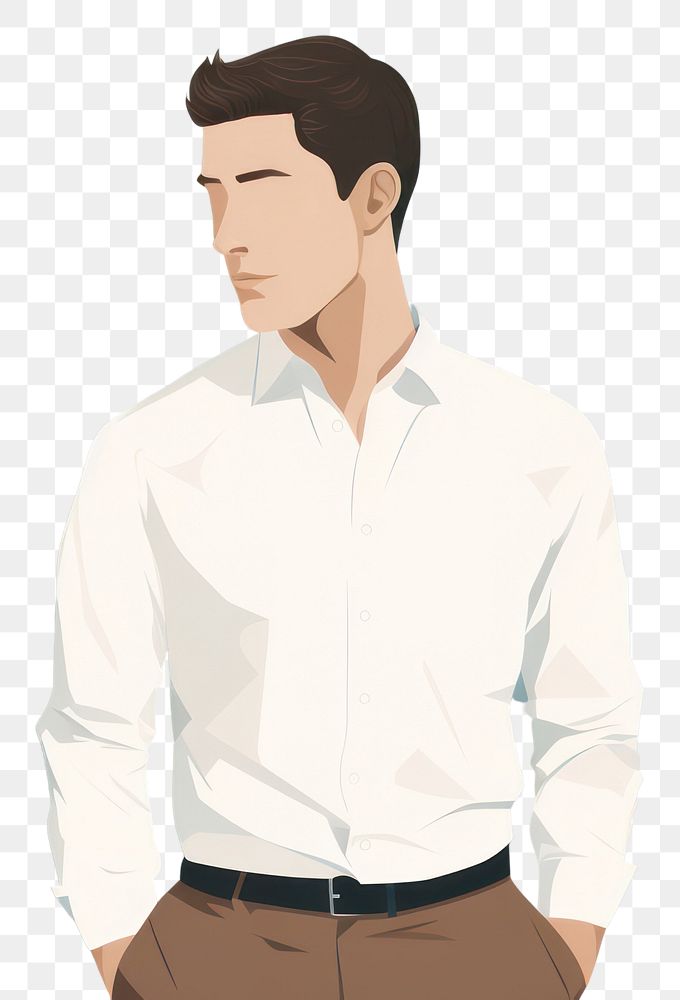 PNG Sleeve shirt adult standing. AI generated Image by rawpixel.