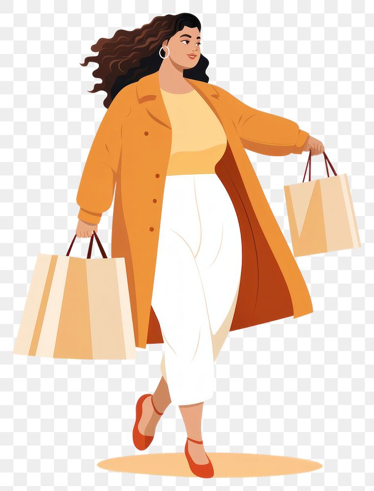 PNG Shopping walking handbag adult. AI generated Image by rawpixel.