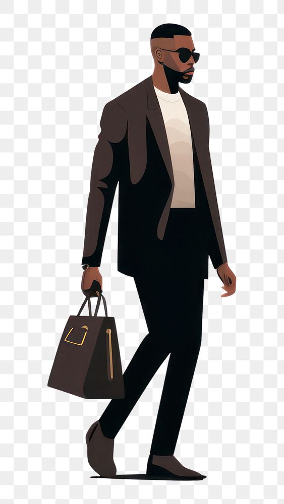 PNG Footwear adult bag man. AI generated Image by rawpixel.