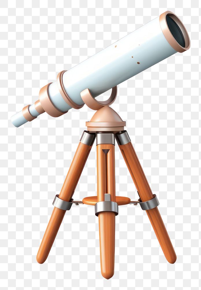 PNG  Telescope white background technology binoculars. AI generated Image by rawpixel.