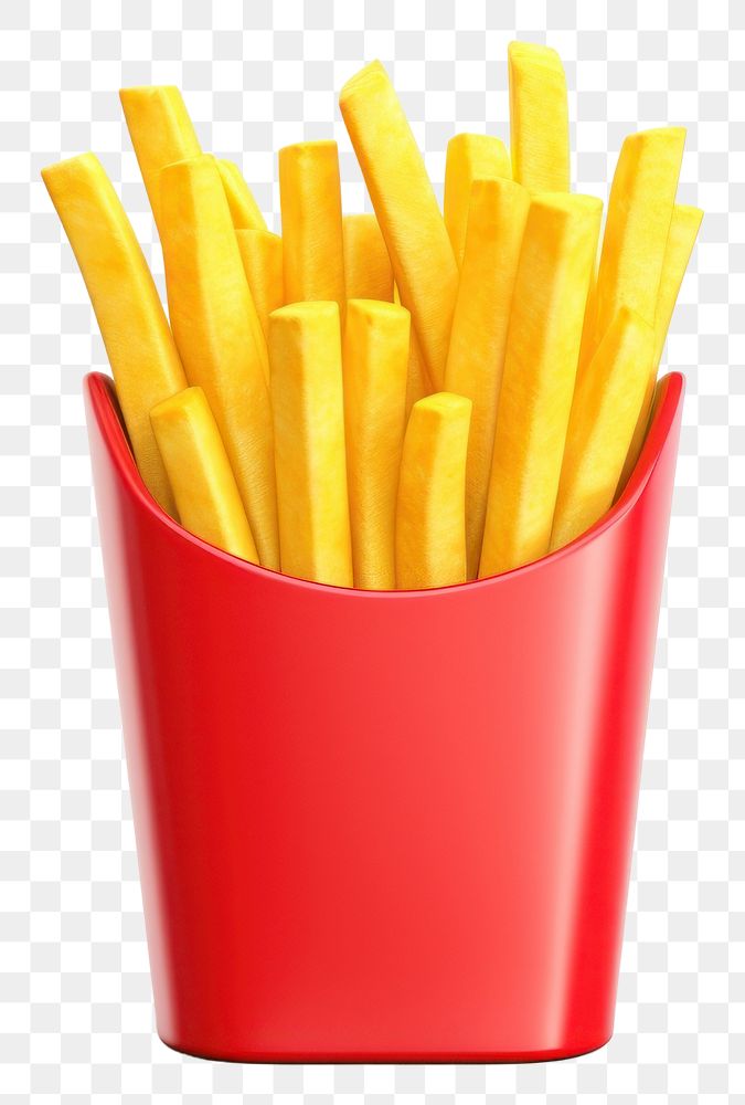 PNG Fries food white background freshness. 