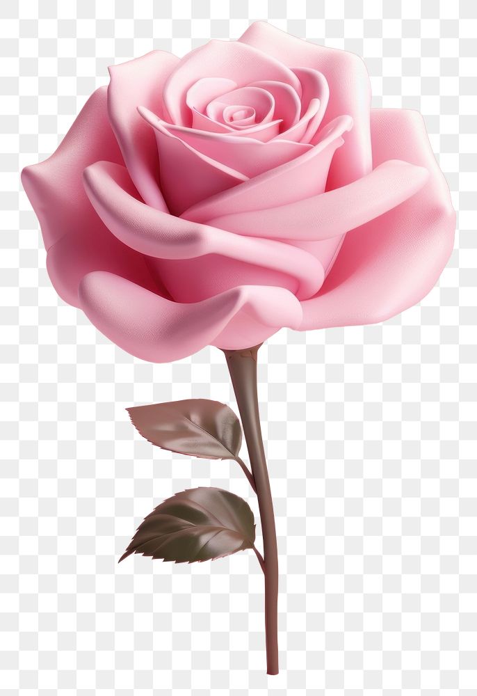 PNG Rose flower plant pink. AI generated Image by rawpixel.