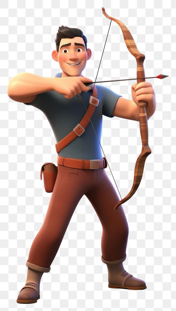 PNG Archery cartoon sports arrow. AI generated Image by rawpixel.