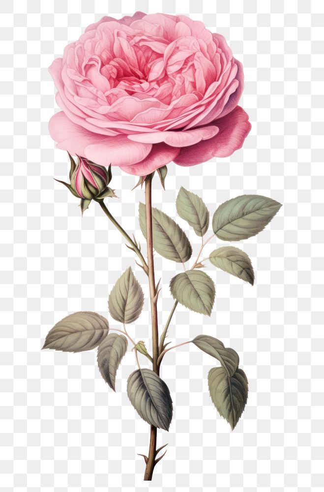PNG Rose flower plant pink. .