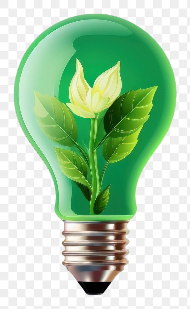 PNG Light green lightbulb electricity. 