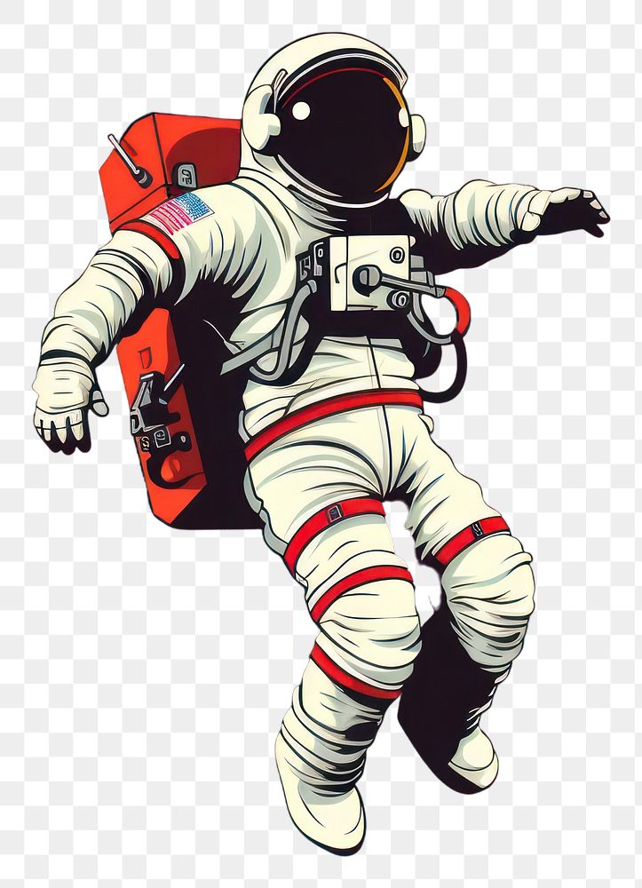 PNG Astronaut adventure cartoon sports. AI generated Image by rawpixel.