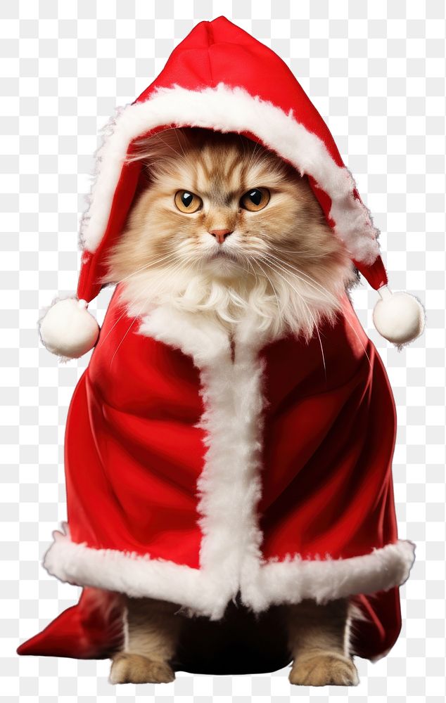 PNG Christmas mammal animal kitten transparent background