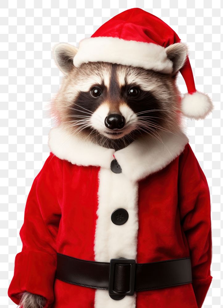 PNG Raccoon portrait costume mammal transparent background