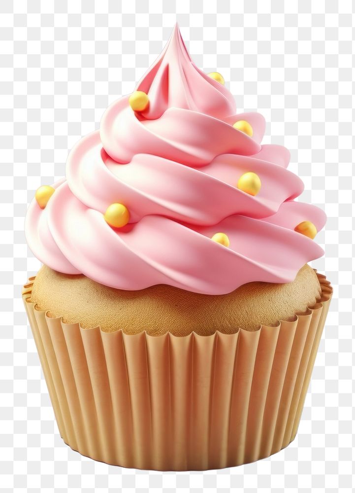 PNG Cake cupcake dessert cream. AI generated Image by rawpixel.