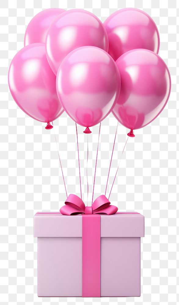 PNG Balloon helium gift pink. 