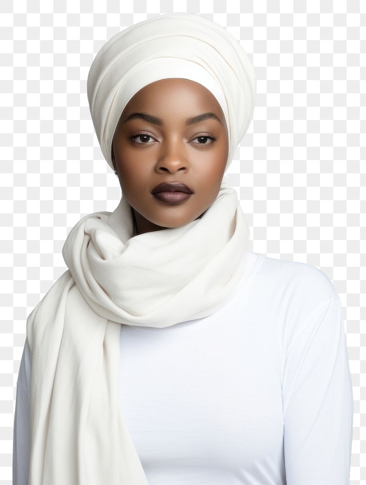 PNG Scarf portrait turban female. AI generated Image by rawpixel.