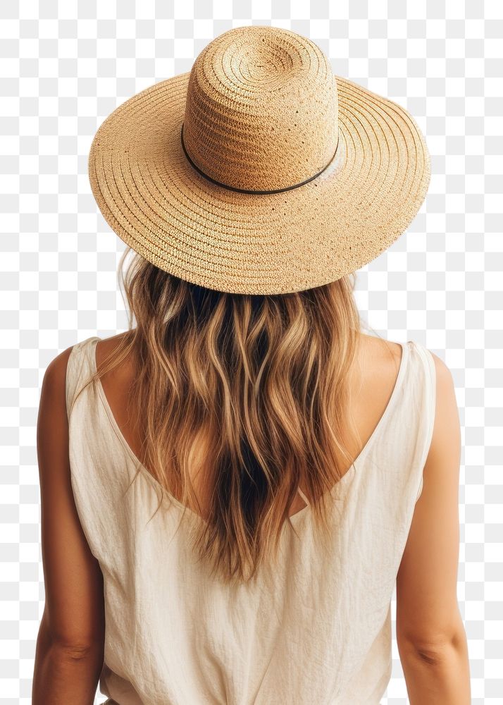 PNG Adult hairstyle beachwear sombrero. 