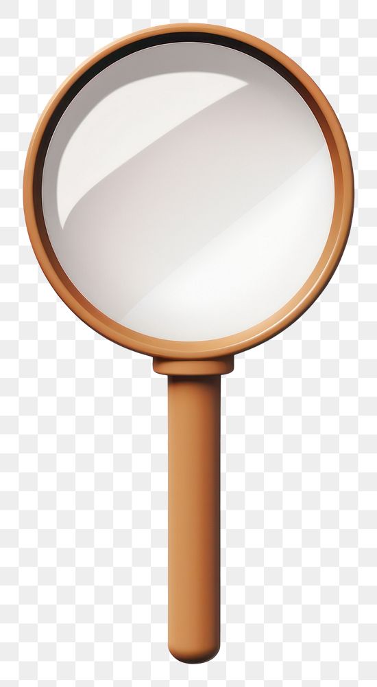 PNG Magnifying brown simplicity reflection. AI generated Image by rawpixel.