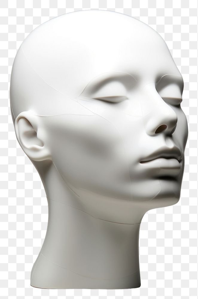 PNG Sculpture human head human head. 