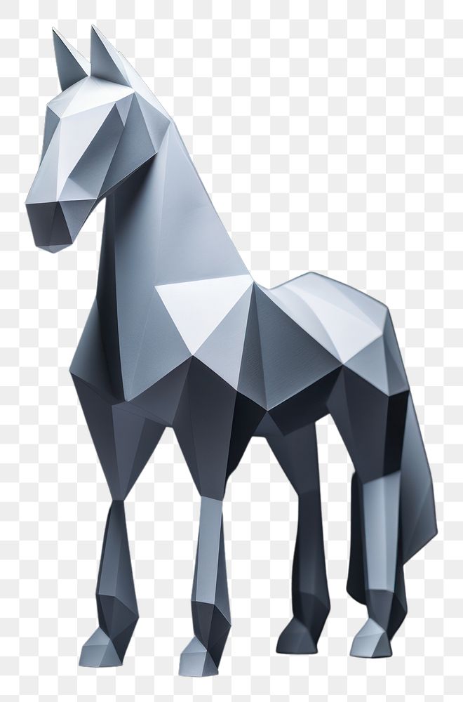 PNG Origami horse animal mammal. 