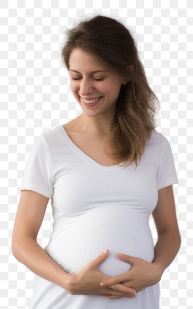 PNG Pregnant portrait adult happy. AI generated Image by rawpixel.