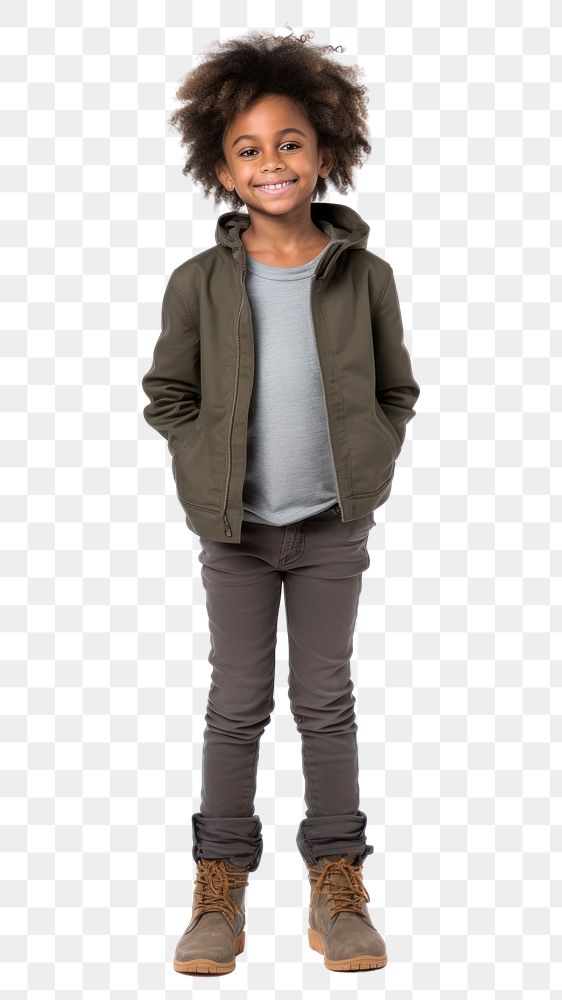 PNG Standing jacket child sweatshirt.
