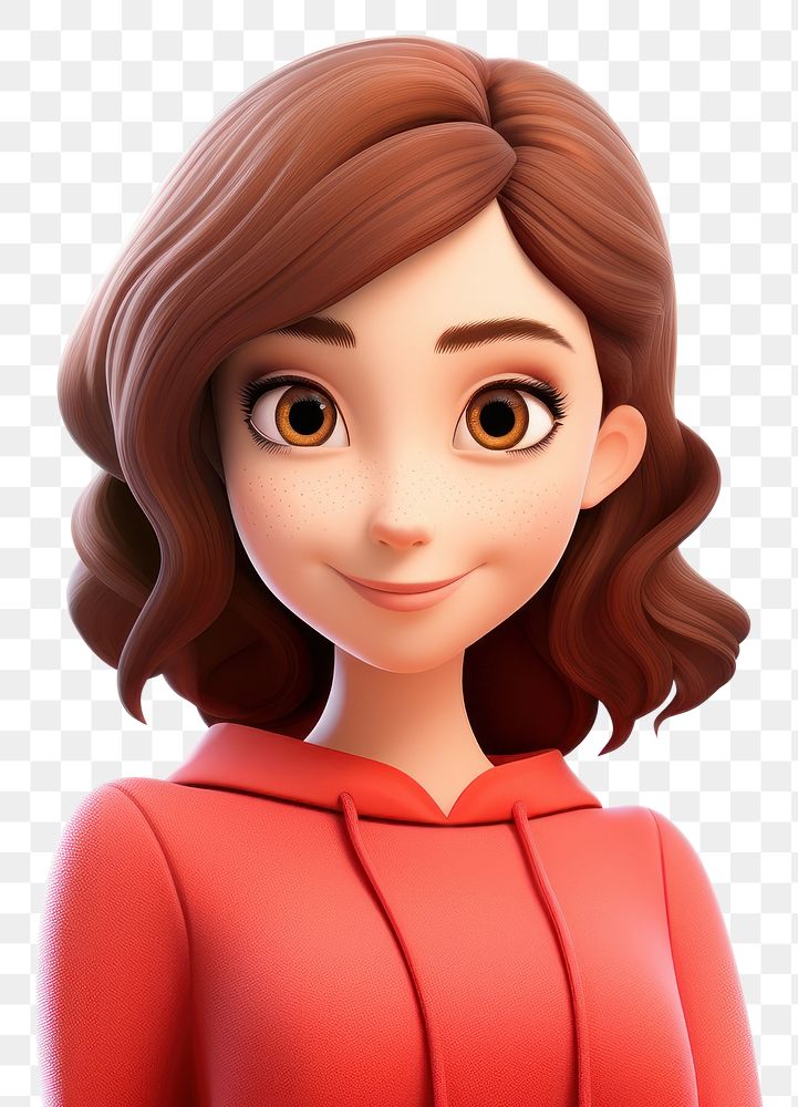 PNG Cartoon adult woman doll. AI generated Image by rawpixel.