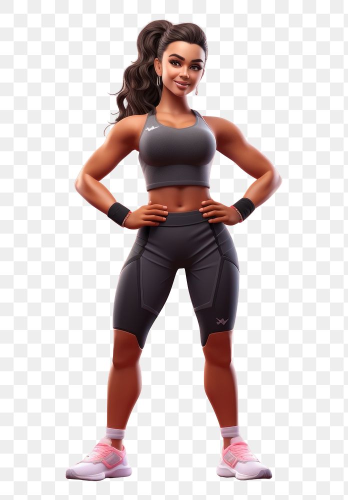 PNG Spandex adult women determination. AI generated Image by rawpixel.