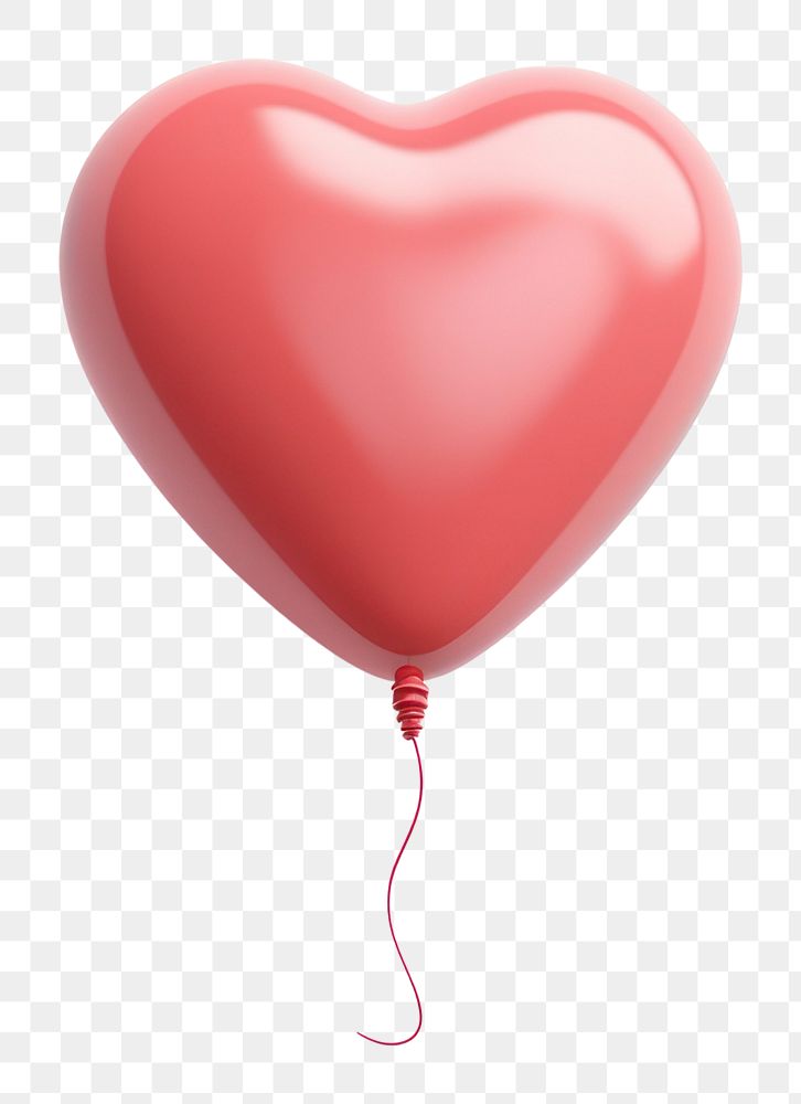 PNG Balloon heart transparent background celebration. 