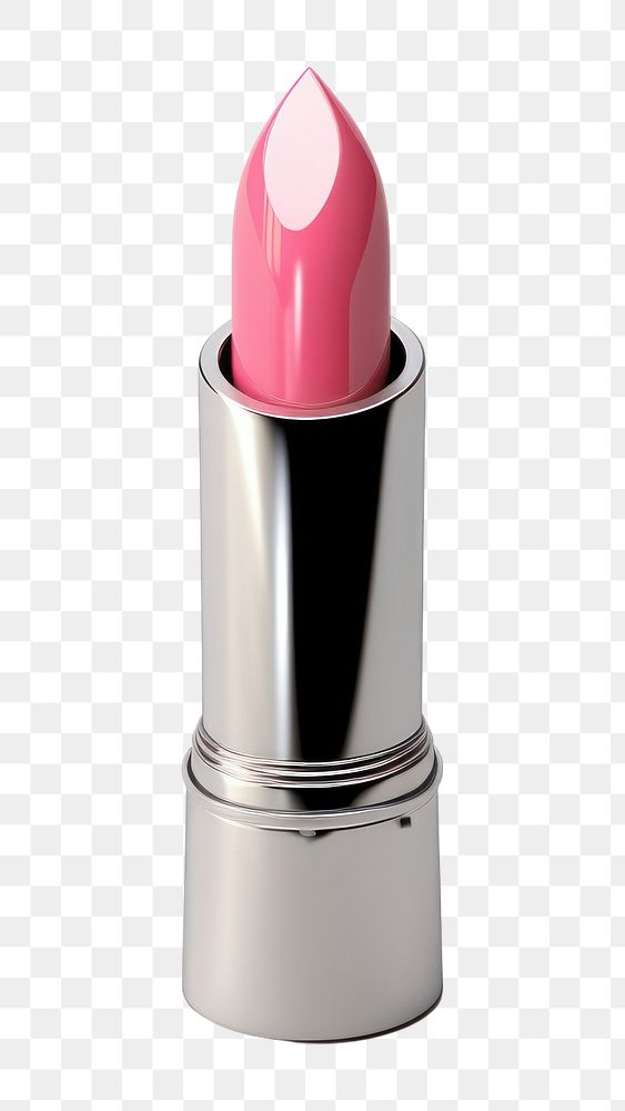 PNG  Lipstick cosmetics white background magenta. AI generated Image by rawpixel.