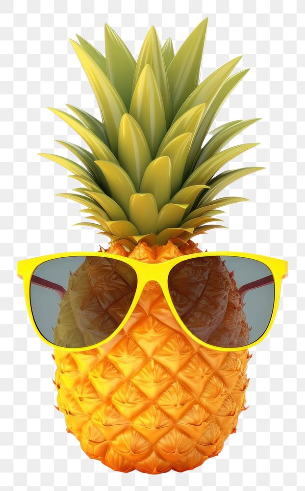 PNG Pineapple sunglasses plant fruit. AI generated Image by rawpixel.