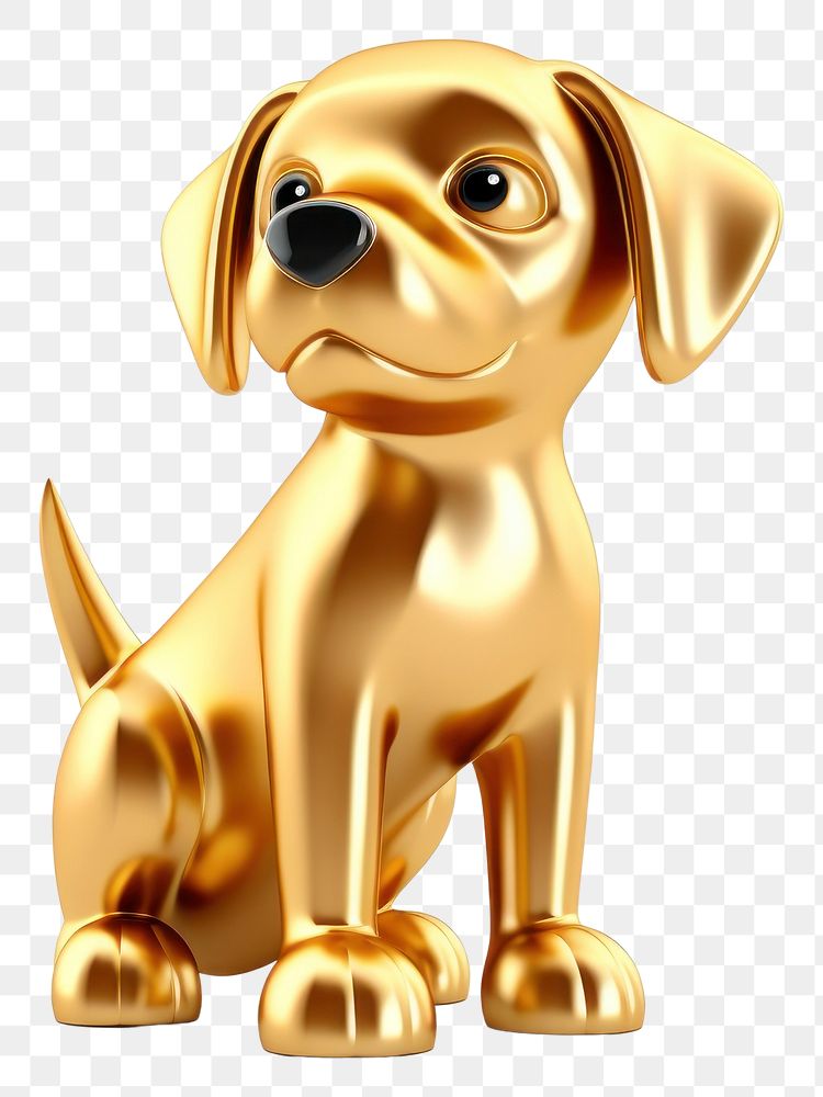 PNG Dog figurine cartoon animal. AI generated Image by rawpixel.