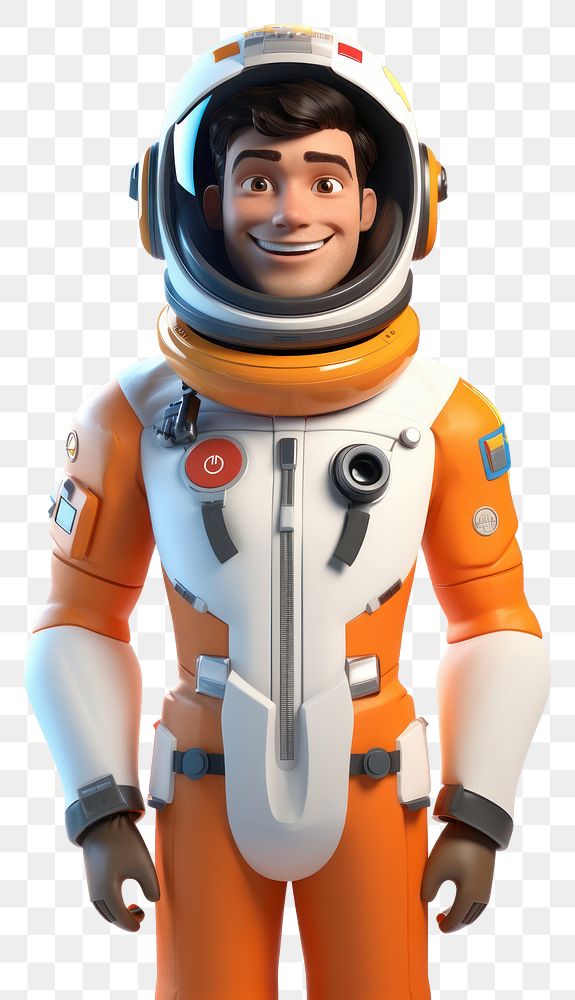 PNG Astronaut smiling cartoon helmet. AI generated Image by rawpixel.