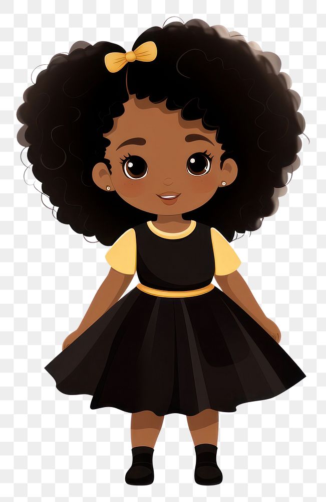 PNG Black female toddler black | Free PNG - rawpixel