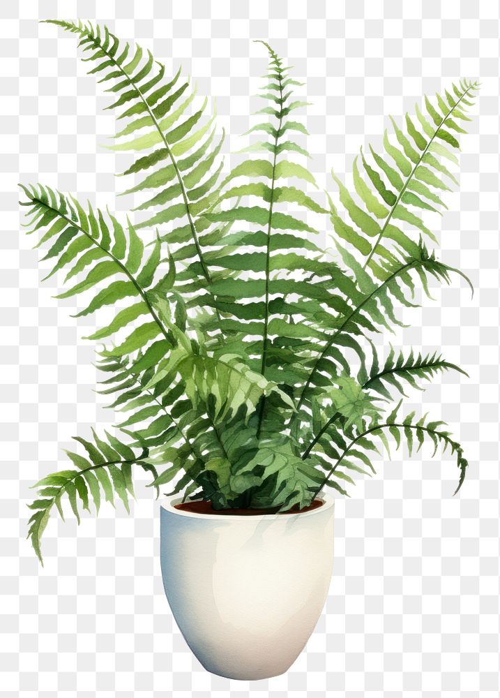 PNG Plant fern houseplant freshness. AI generated Image by rawpixel.