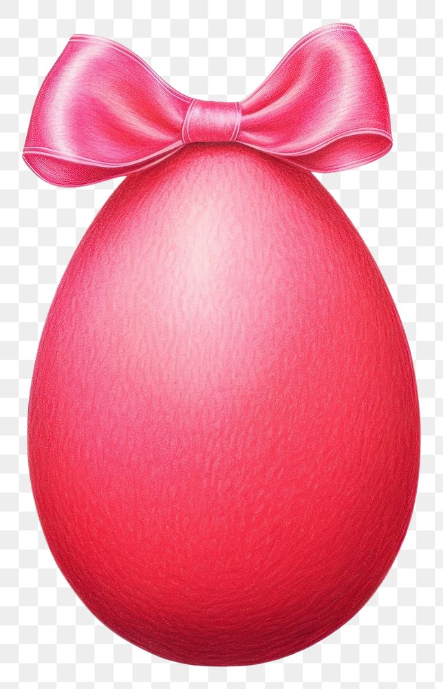 PNG Egg easter pink bow transparent background