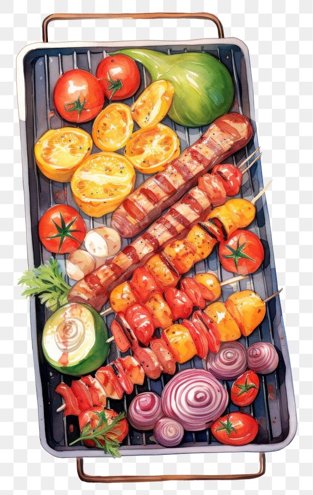 PNG Food vegetable barbecue grilling. AI generated Image by rawpixel.