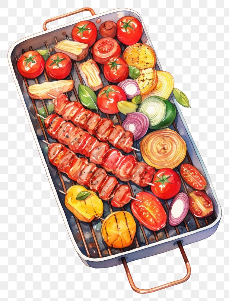 PNG Food vegetable barbecue grilling. AI generated Image by rawpixel.