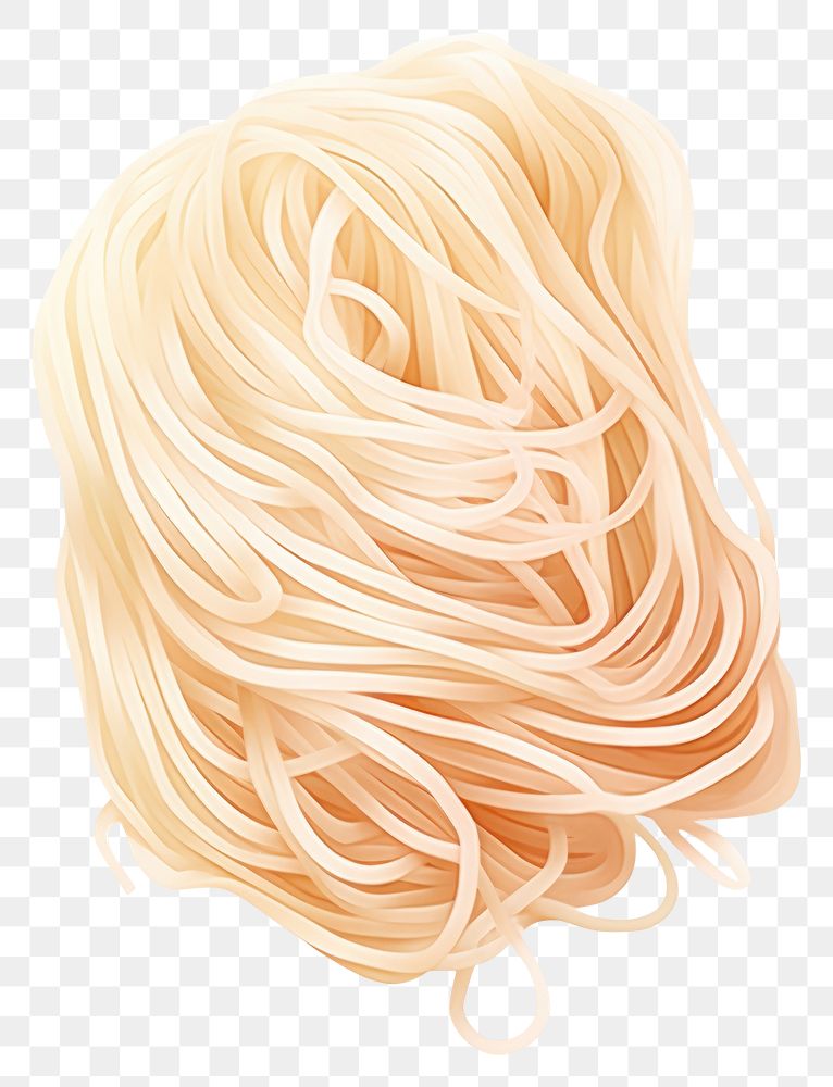PNG Vermicelli spaghetti noodle pasta. AI generated Image by rawpixel.