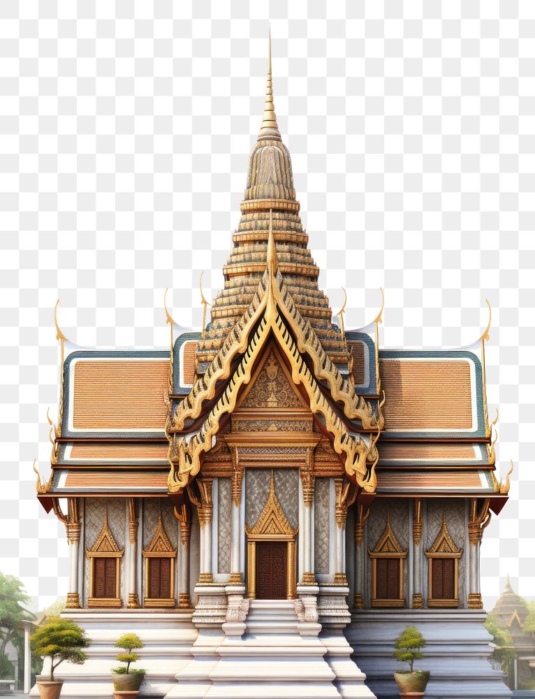 PNG Architecture building pagoda temple. AI generated Image by rawpixel.