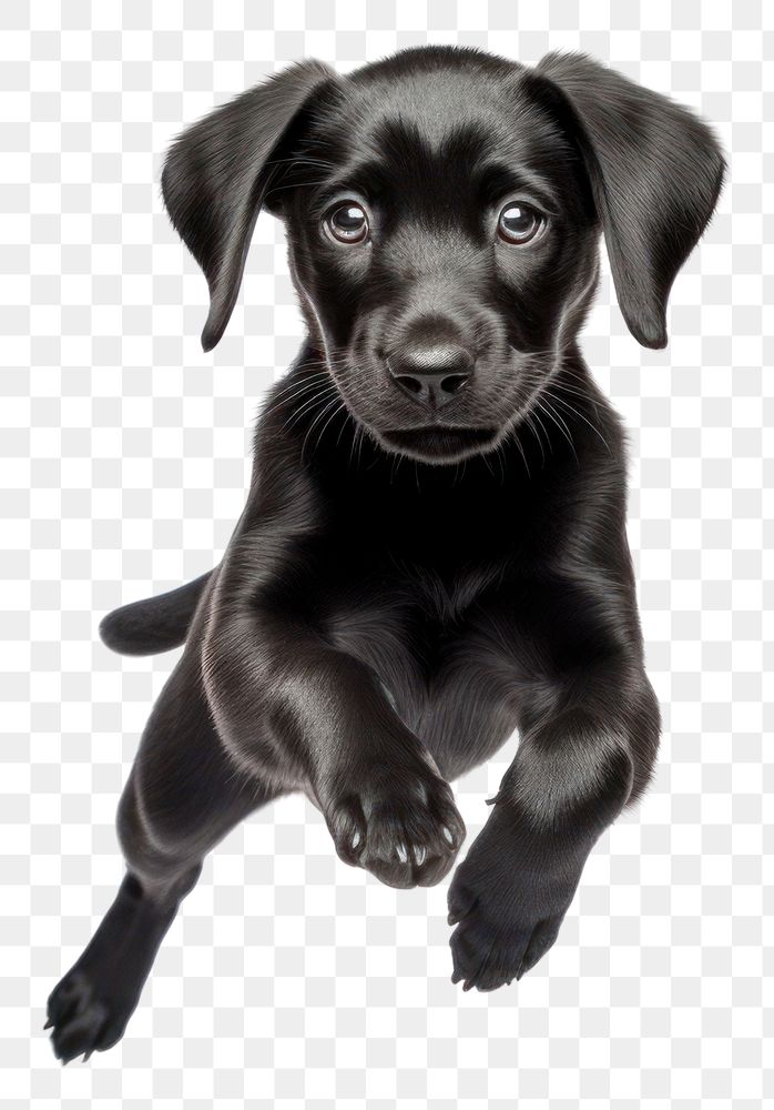 PNG Puppy animal mammal black. AI generated Image by rawpixel.