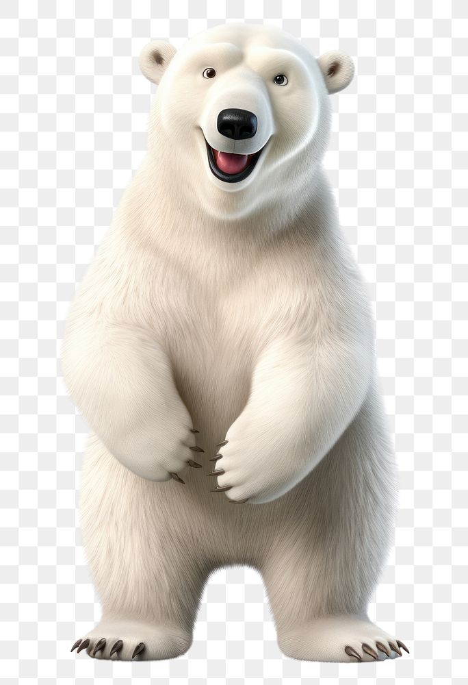 PNG Bear cartoon mammal white. 