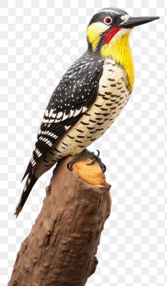 PNG Woodpecker animal yellow bird. AI generated Image by rawpixel.